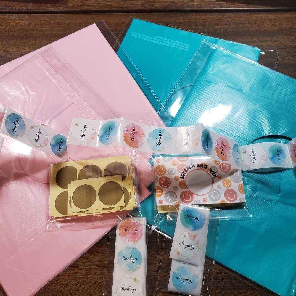 Gender Reveal-Birthday Party-Babyshower Bundle-Goodie Bags-Scratch Cards-Sticker